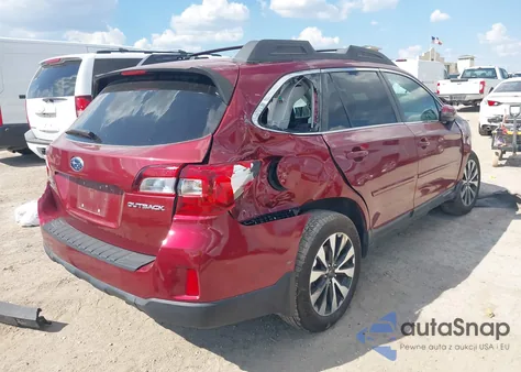 2015 Subaru Outback 2.5I Limited z USA, uszkodzony, nr VIN 4S4BSBNC0F3330466